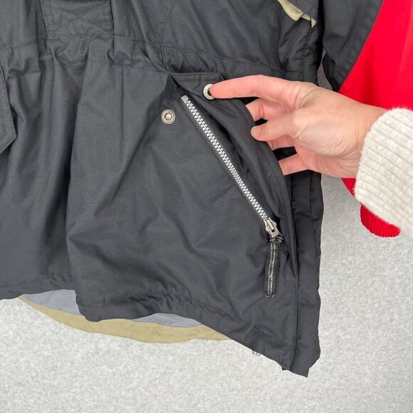 Nordica Vertech Womens Pullover Ski Parka Size 8 Black Red VTG 80s 90s Longline - Picture 5 of 16